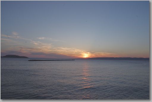 夕日